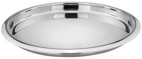 Tava pentru servire, din otel inoxidabil, Polished Argintiu, Ø35xH4 cm