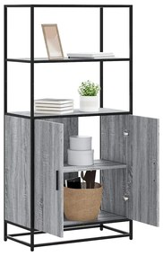 vidaXL Dulap nalt gri Sonoma 68x35x139 cm lemn prelucrat