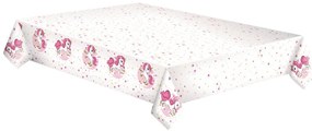Unicorn Pink Heart față de masă din hârtie 120x180 cm