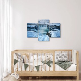 Tablou - Cascadele zeilor, Islanda (90x60 cm)