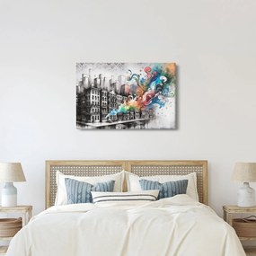 Tablou - Viața industrială (90x60 cm)