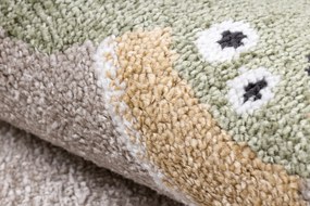 Covor FUN Dino pentru copii, Dinoszauruszok bej - SECUNDAR-COTATI PRODUSUL