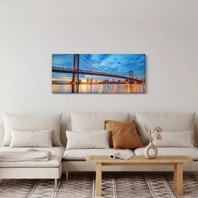 Tablou - Podul Benjamin Franklin, Philadelphia (120x50 cm)