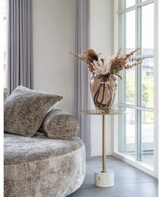 Măsuță auxiliară rotundă din metal ø 41 cm Lecco – House Nordic