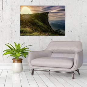 Tablou - Femei la stânci (90x60 cm)