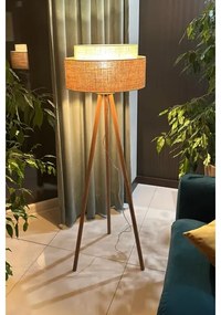 Lampadar YUTE Duolla BOHO 1xE27/15W/230V d. 45 cm maro/crem