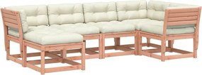 vidaXL Set canapele de grădină cu perne, 6 piese, lemn masiv Douglas