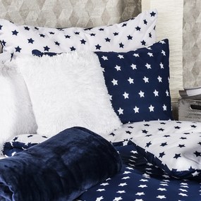 Lenjerie pat 1 pers. 4Home Stars Navy blue, 140 x 220 cm, 70 x 90 cm