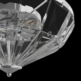 Lustra aplicata design neoclasic Facet crom 48,6cm