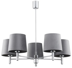 Candelabru modern design elegant BOLZANO 5L gri