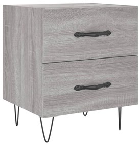 827304 vidaXL Noptieră, gri sonoma, 40x35x47,5 cm, lemn compozit