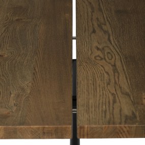 Masă de sufragerie din lemn masiv 180 x 90 cm, nuc