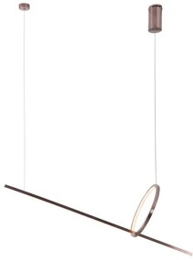 Lustra LED moderna design minimalist Lozanna Brushed Bronze