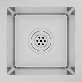 vidaXL Chiuvetă de bucătărie lucrată manual, oțel inoxidabil
