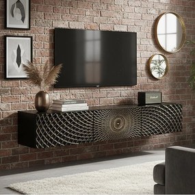 Comoda suspendata cu model abstract mandala Illusion 160cm