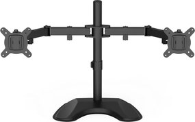 Suport Monitor Dublu de Birou Ergonomic – Stabilitate, Flexibilitate și Design Premium, Negru
