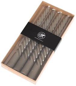 Lumanari de masa TWIST set de 4, maro