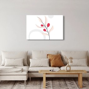 Tablou - Abstracție florală roz N⁰3 (90x60 cm)