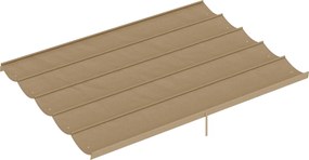 Outsunny Acoperiș de Schimb pentru Pergolă cu 10 Orificii de Drenaj,  Permeabil, 4x3 m, Bej | Aosom Romania