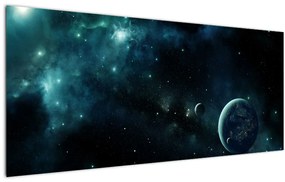 Tablou - Viața în spațiu (120x50 cm)