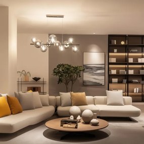 Lustră LED pe cablu Brilagi MILLA 10xG9/3W/230V crom lucios/fumuriu