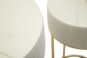 Mauro Ferretti Set De 2 Masute Inalte Cm Ø 50X90-40X68 | Aosom Romania