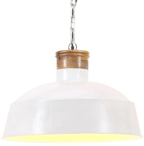 Lampa suspendata industriala, alb, 42 cm, E27 Alb,    42 cm, 1, Alb