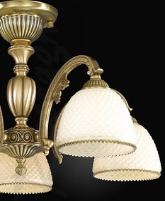 Lustra aplicata din alama cu 5 brate design italian 7055