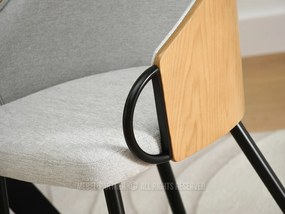 Scaun Elviria K (stejar gri + negru). 1111039