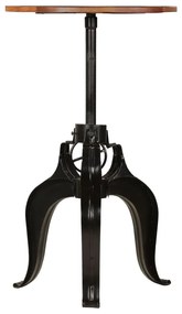 245267 vidaXL Masă de bar, 60 x (76-110) cm, lemn masiv reciclat