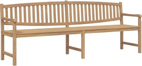 vidaXL Bancă de grădină, 228x59,5x90 cm, lemn masiv de tec