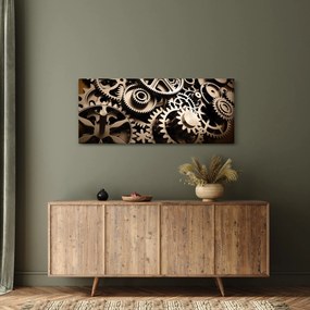 Tablou - Piese de ceas (120x50 cm)