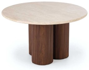 Măsuță de cafea Donovan, piatră / nuc