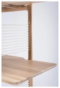 Bibliotecă din lemn masiv de stejar Gazzda Muse, 216 cm h