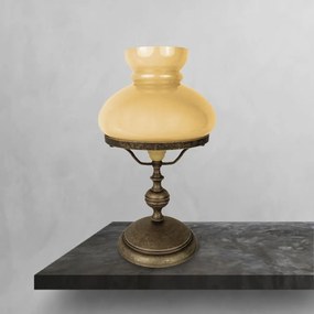 Veioza din alama stil nautic clasic Mississippi chihlimbar