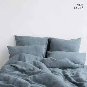 Lenjerie de pat albastru-deschis din in pentru pat dublu/extinsă 200x220 cm – Linen Tales