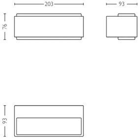 Aplică LED de exterior Philips STRATOSPHERE LED/3,8W/230V 2700K IP44