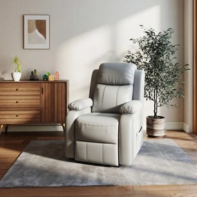 HOMCOM Fotoliu Relaxant Rabatabil la 160°, Electric cu Funcție de Ridicare, Suport pentru Picioare și Telecomandă, 76x90x105 cm, Gri | Aosom Romania