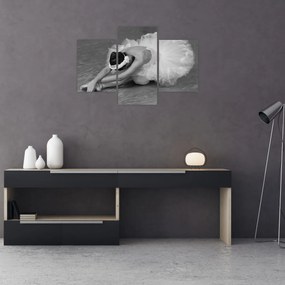 Tablou - Balerină, alb-negru (90x60 cm)
