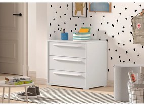 Comodă de copii albă 68x62x43 cm Sam – Vipack