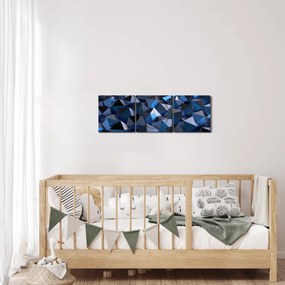 Tablou cu abstracție (cu ceas) (90x30 cm)