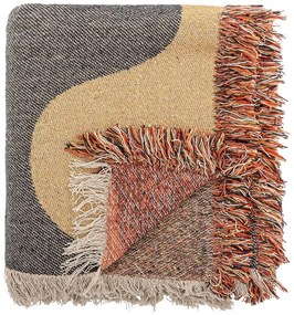 Pătură maro din bumbac reciclat 130x160 cm Arni – Bloomingville