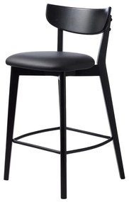 Scaun de bar negru (înălțime șezut 67 cm) Pero – Unique Furniture