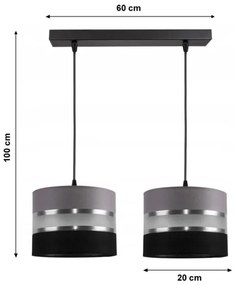 Lustră pe cablu CORAL 2xE27/60W/230V