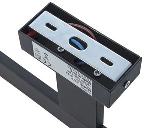 Aplica LED de perete pentru baie SHINE, 7 W, 230 V, 30 cm, IP44, negru