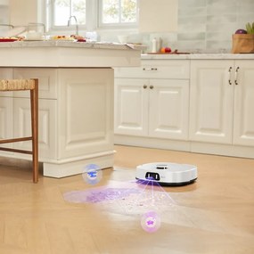 Aspirator robot Eureka J15 Ultra, 19 000 Pa, 3 l, Autonomie de 150 min, Lidar + camerа RGB, FlexiRazor, Comanda vocala, Alb