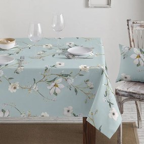 Barbadella Home Față de masă teflonată MAGNOLIE CELESTĂ 140 x 180 cm