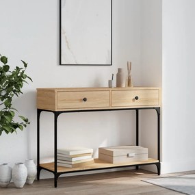 vidaXL Măsuță consolă, stejar sonoma, 100x34,5x75 cm, lemn prelucrat