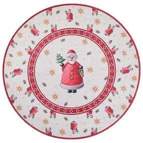 Covor roșu rotund ø 160 cm cu model de Crăciun Toy's Delight Santa Claus – Villeroy&Boch