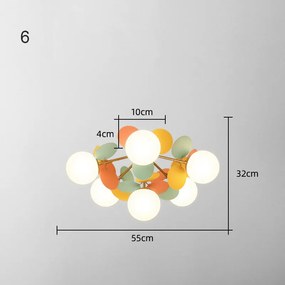FIORES Lustra Living Plafoniera by Anzazo